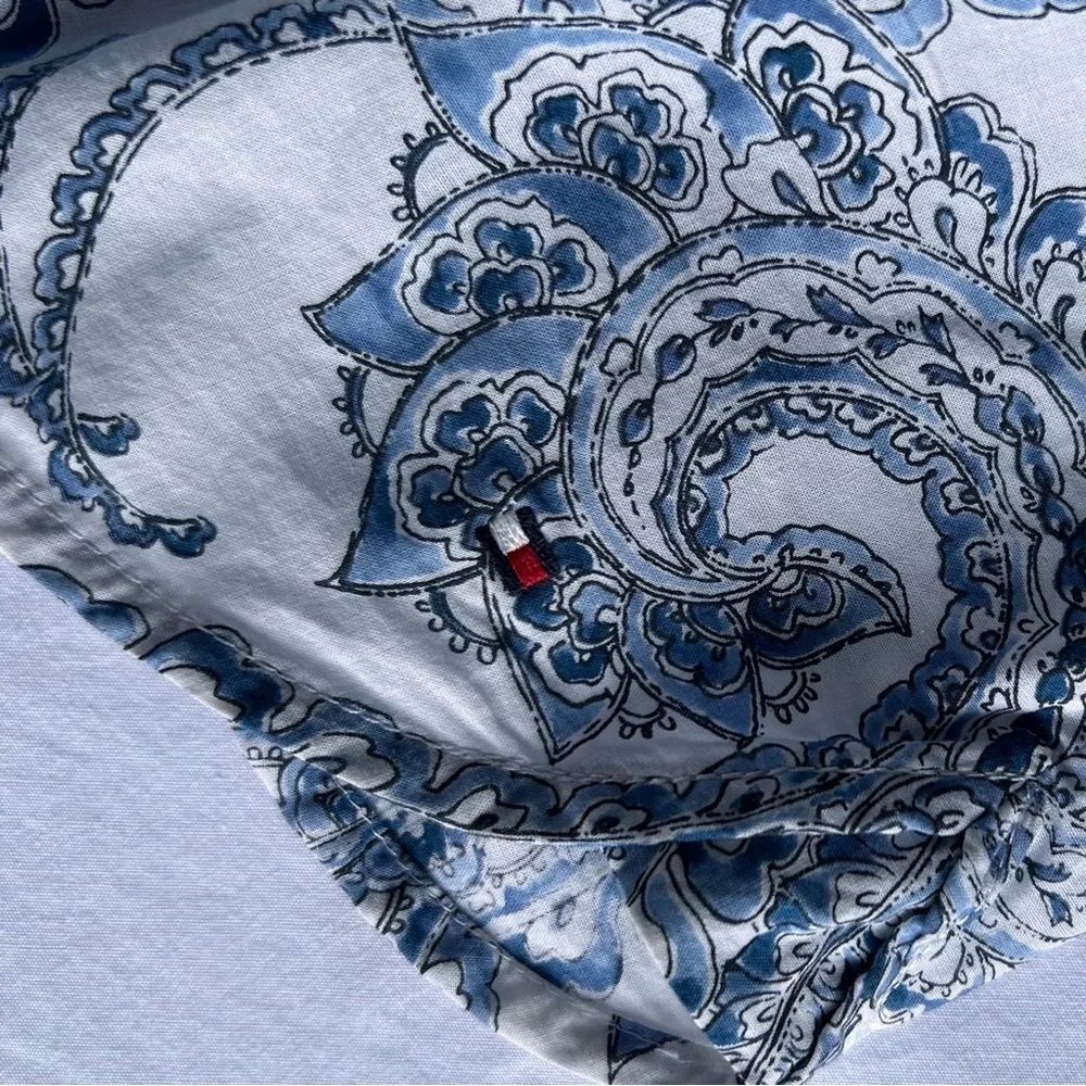 Tommy Hilfiger Blue and White Paisley Shirt - Picture 5 of 5